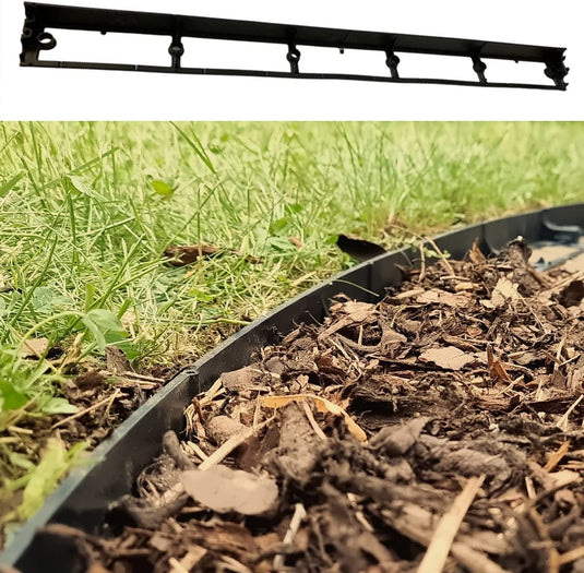 GARDENIX (Lawn Edging Light 45 mm x 80 mm), bed edging bed edging lawn edging paving stones mowing edge + 3 nails per meter