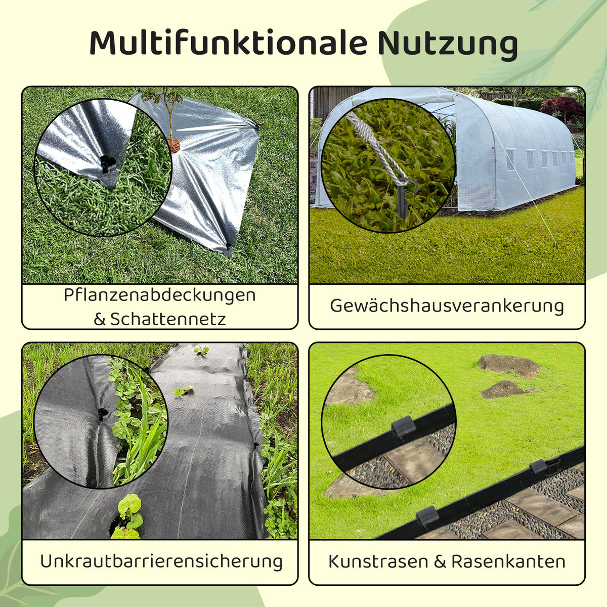 Gartenschlauch-Ankerspieß – Tropfschlauch-Erdspieß zur Bewässerung