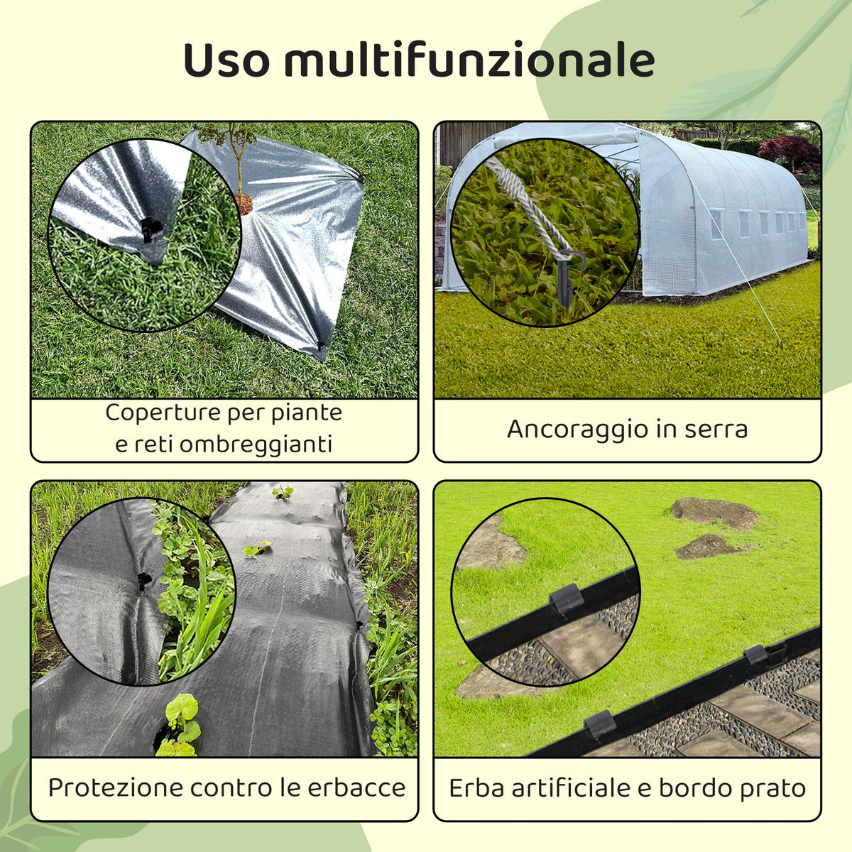 Picchetto di ancoraggio per tubo da giardino - Irrigazione con picchetto a terra per tubo gocciolante