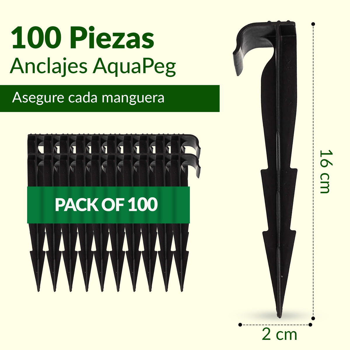 Clavijas de fijación al suelo AquaPEG