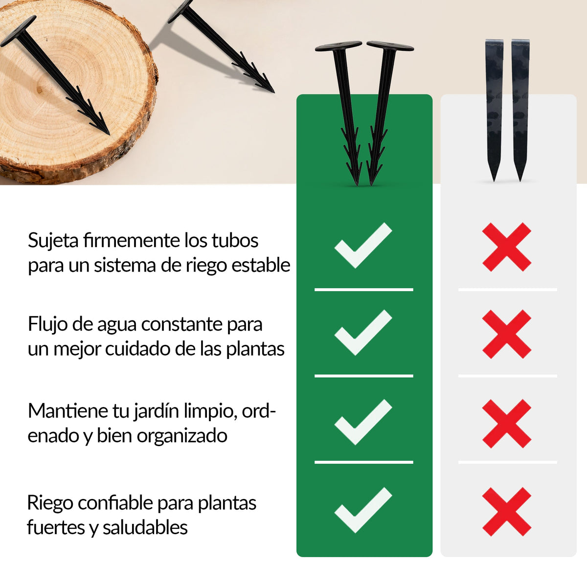 Clavijas de seguridad TerraPIN para tela paisajística