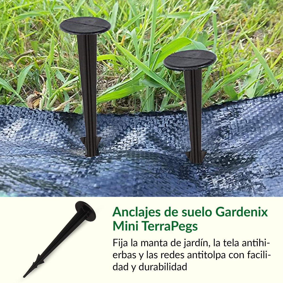 Mini clavijas de seguridad para tela apaisada