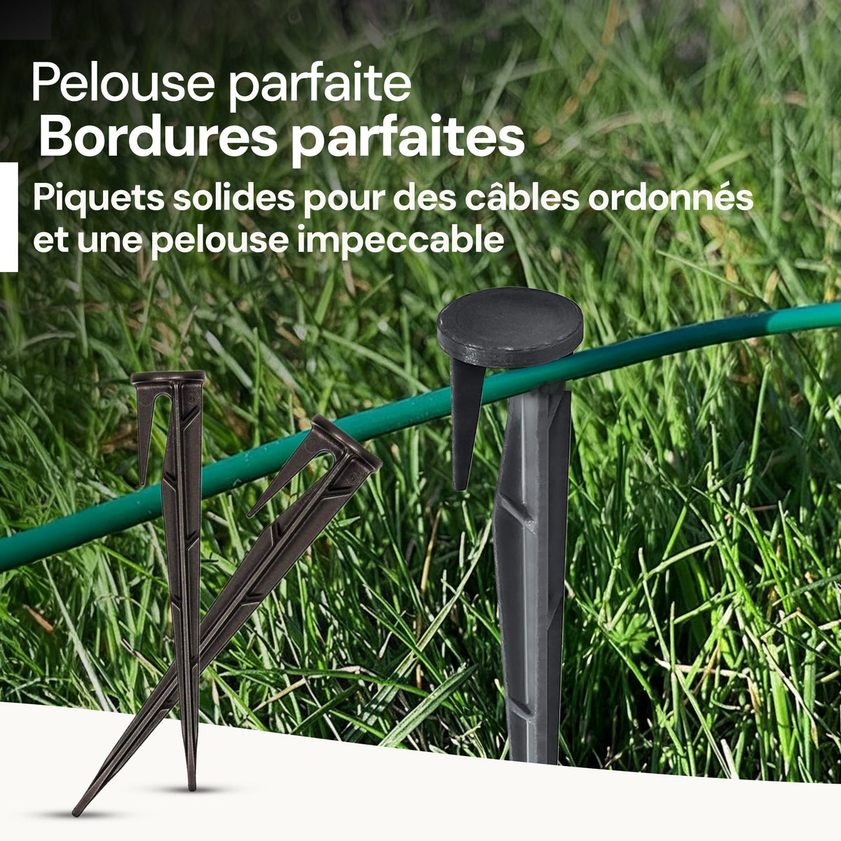 Piquets de fixation WirePEG pour fil de délimitation de tondeuse à gazon robotique
