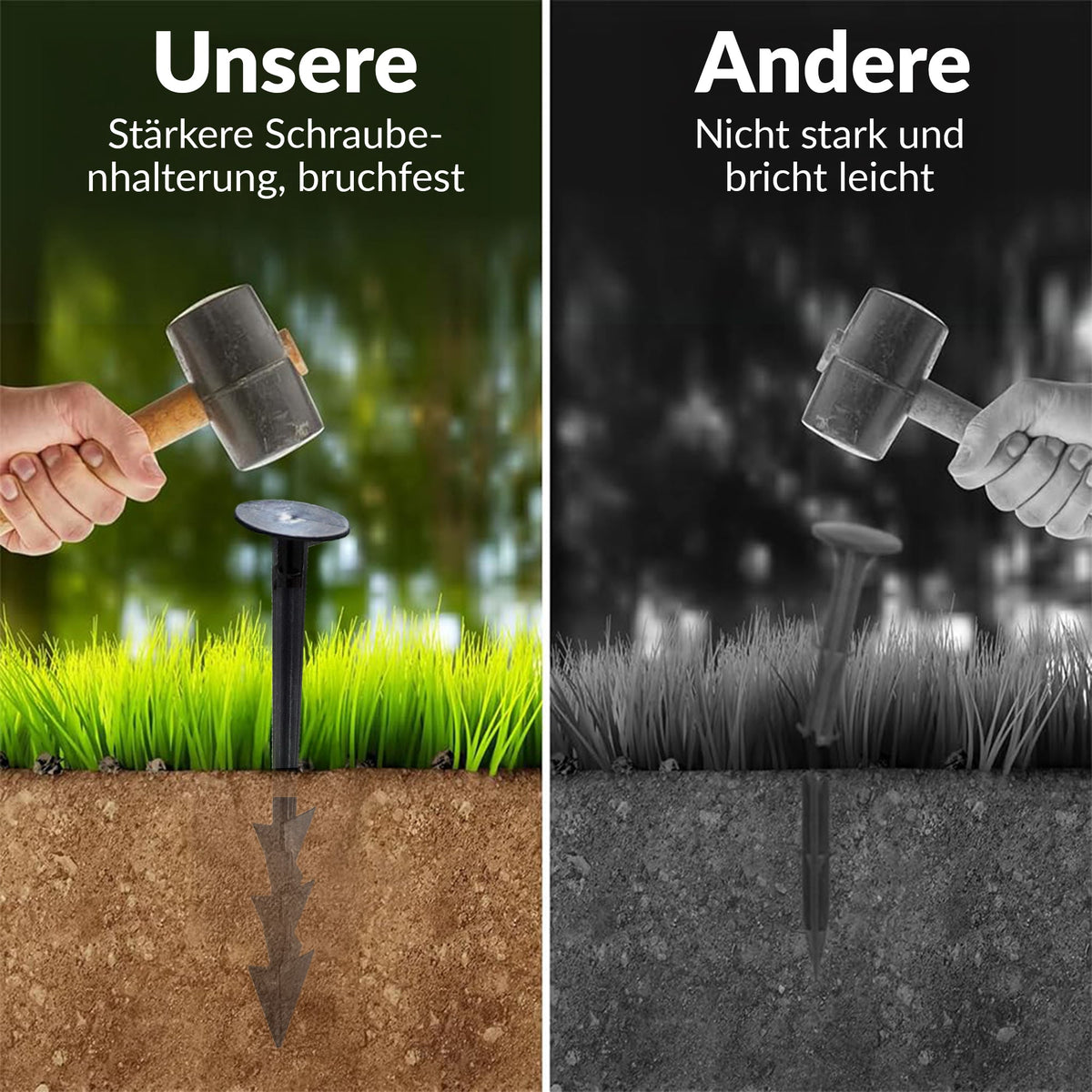 TerraPEG XL – Hochleistungs-Bodenanker für harten Boden