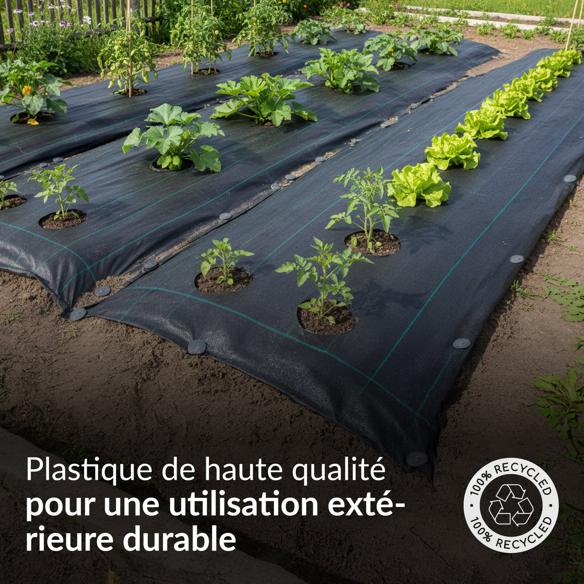 Chevilles de fixation TerraPIN pour tissu paysager