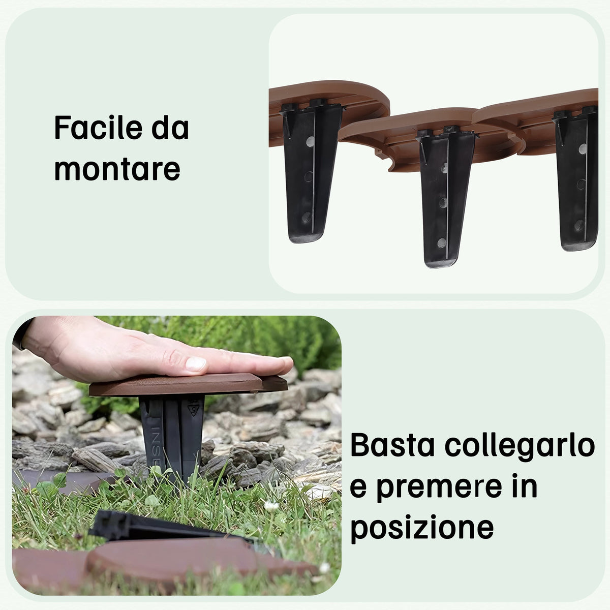 Bordura per prato in plastica Ipak Prospore (24 moduli)