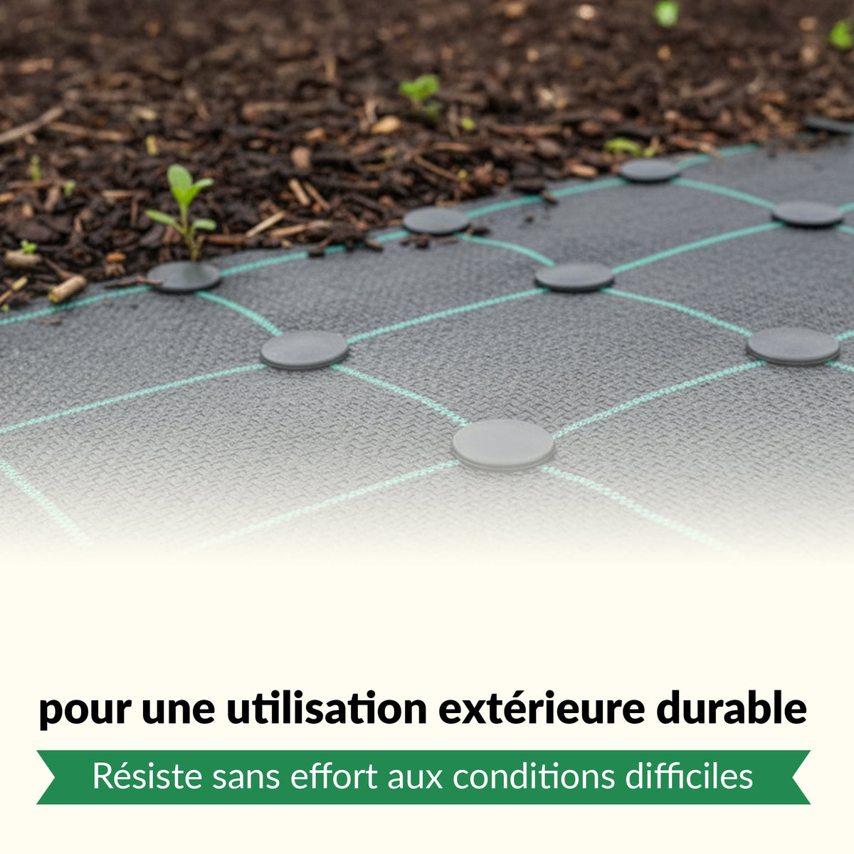 Chevilles de fixation TerraPIN pour tissu paysager