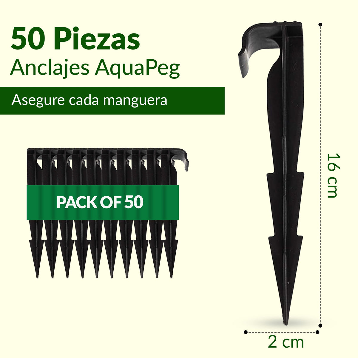 Clavijas de fijación al suelo AquaPEG