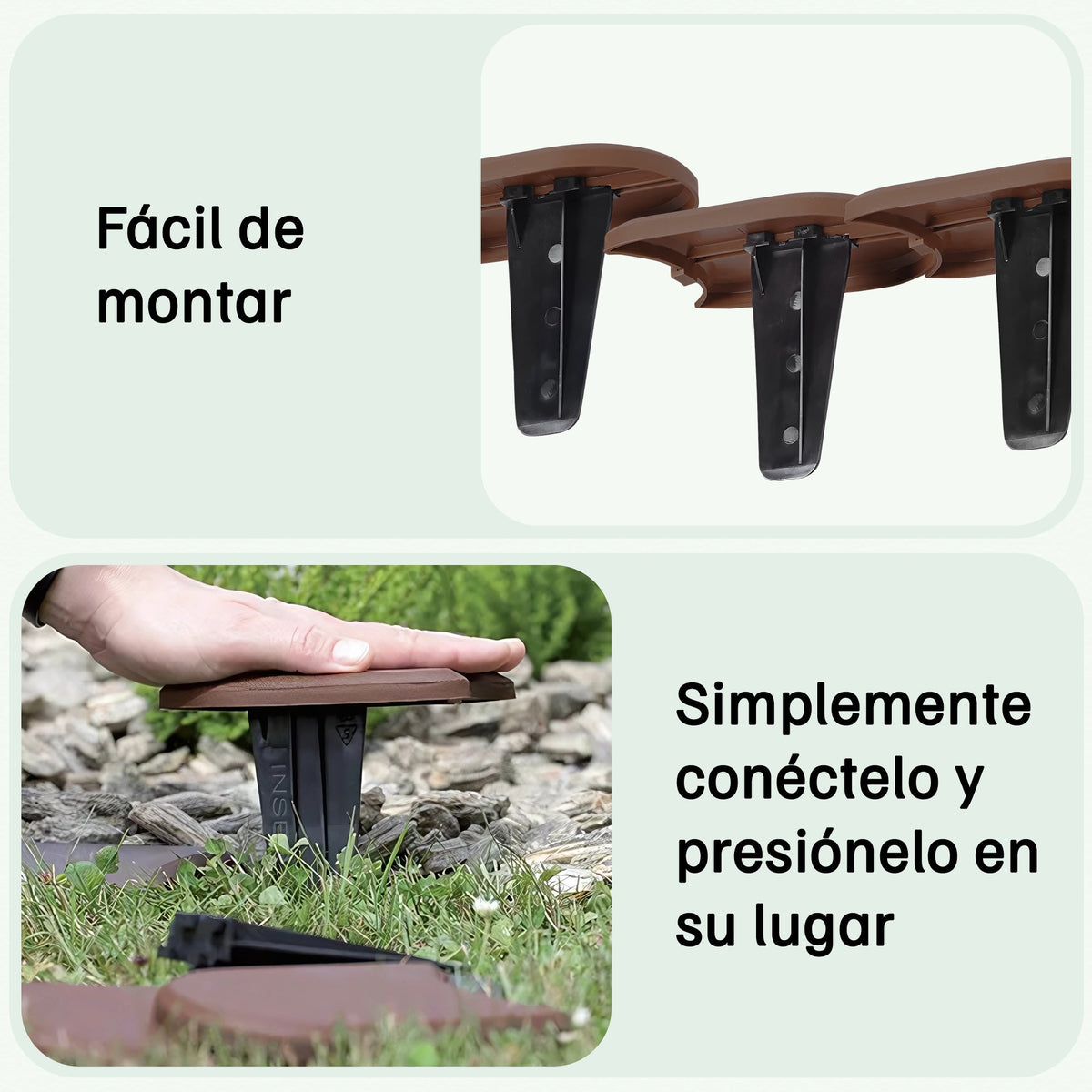 Bordes de césped de plástico Ipak Prospore (24 módulos)
