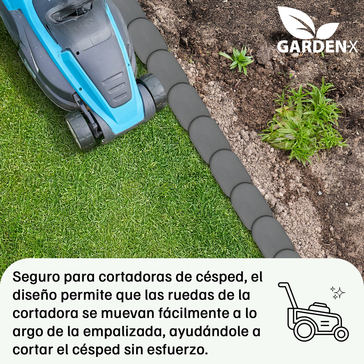 Bordes de césped de plástico Ipak Prospore (24 módulos)