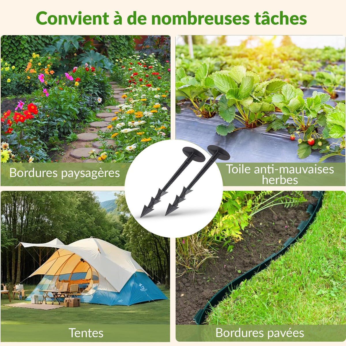 TerraPEG XL - Ancrages de sol robustes pour sols durs