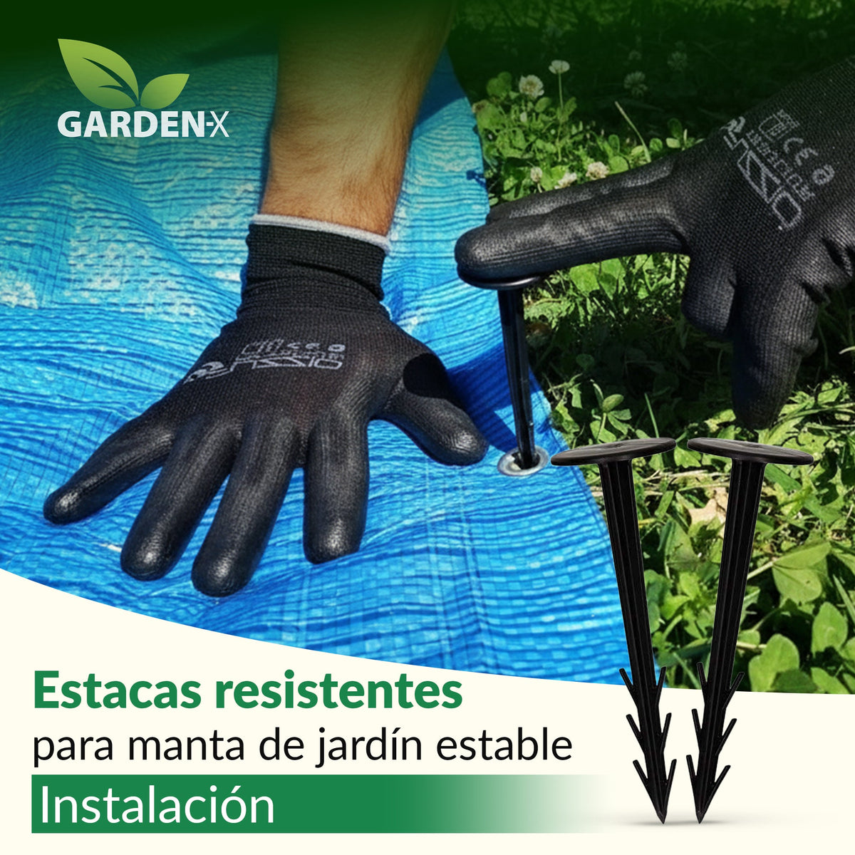 Clavijas de seguridad TerraPIN para tela paisajística