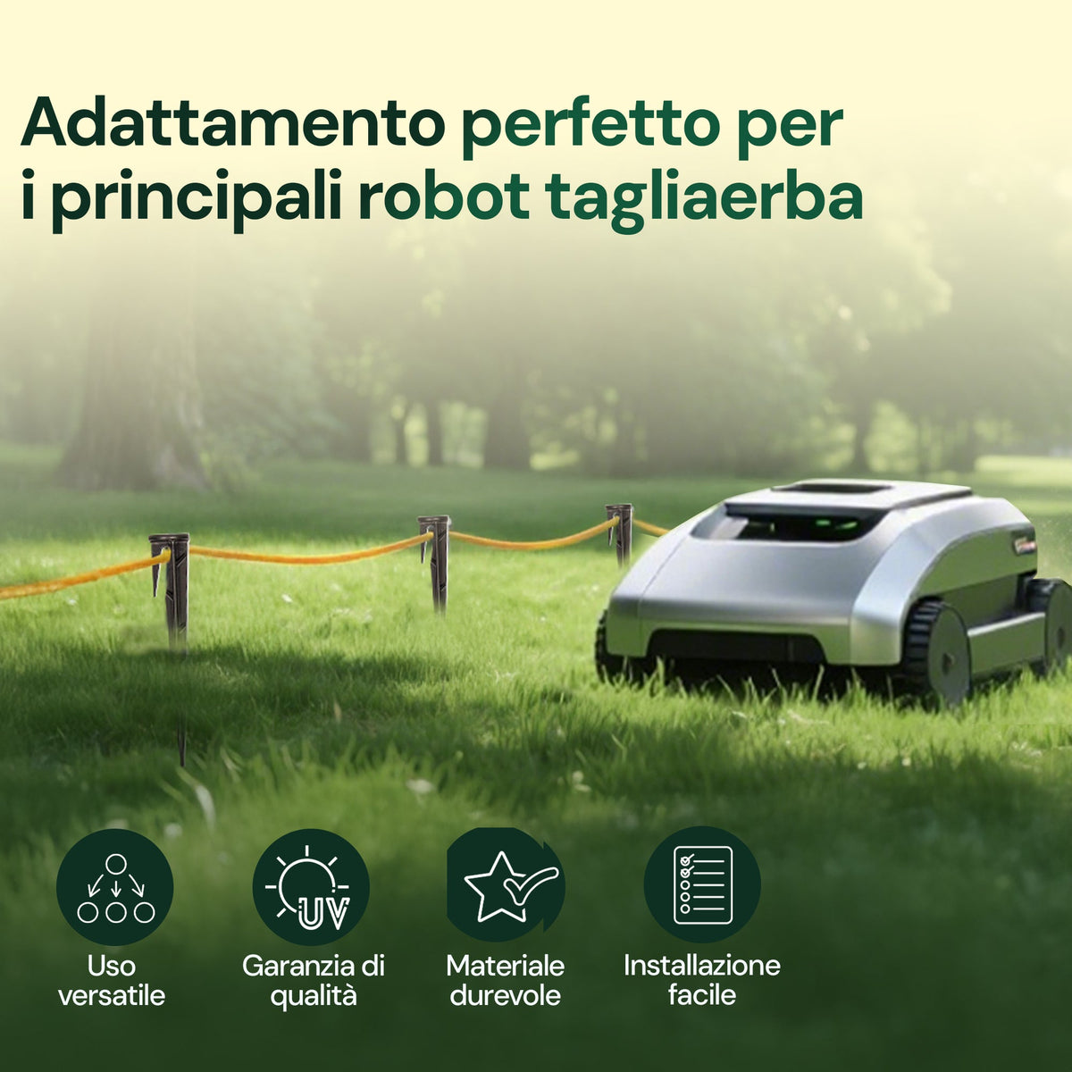 Picchetti di fissaggio WirePEG per cavo perimetrale del rasaerba robotizzato