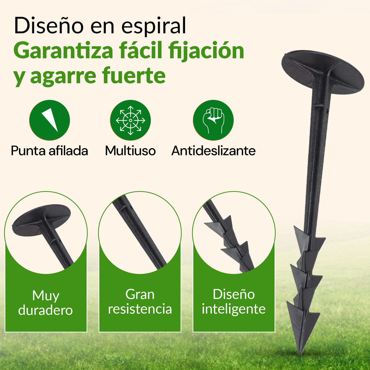 TerraPEG XL - Anclajes de suelo de alta resistencia para terrenos duros