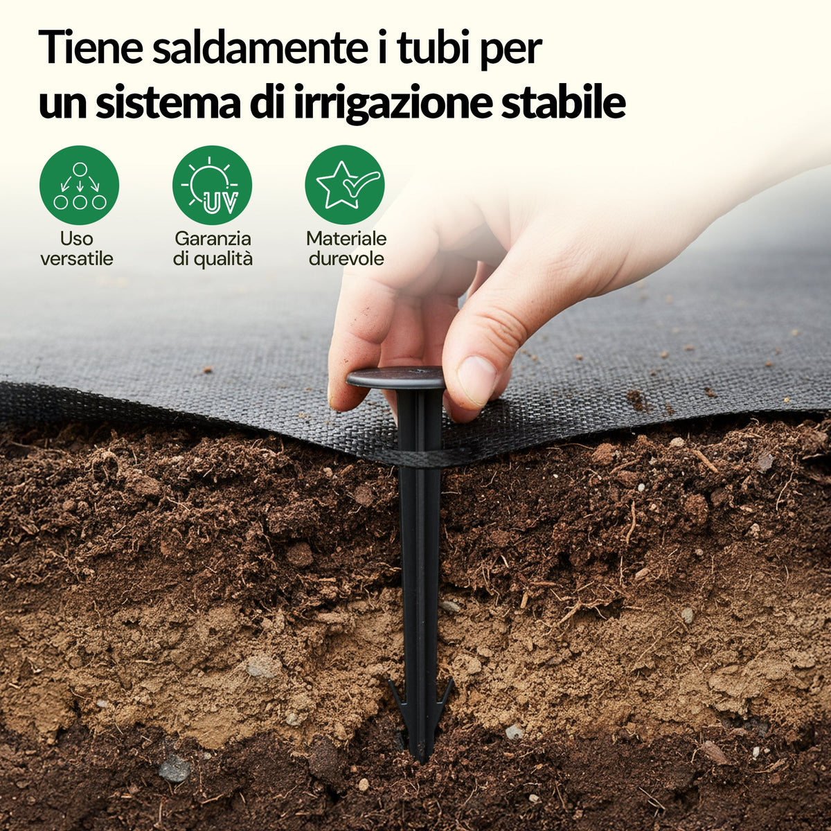 Picchetti di fissaggio TerraPIN per tessuti orizzontali