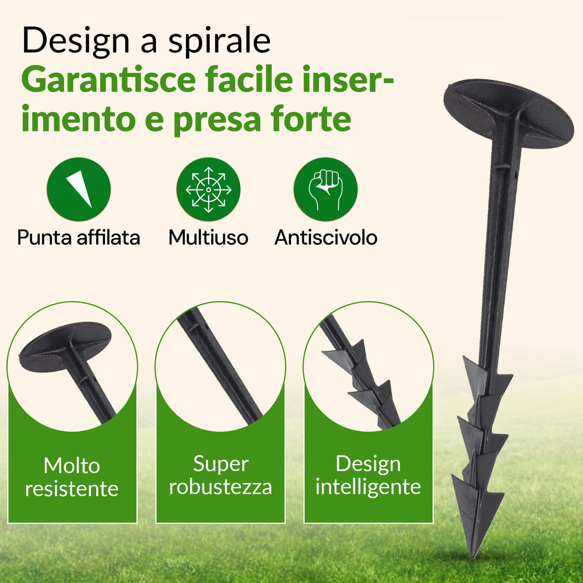 TerraPEG XL - Ancoraggi a terra per carichi pesanti per terreni duri