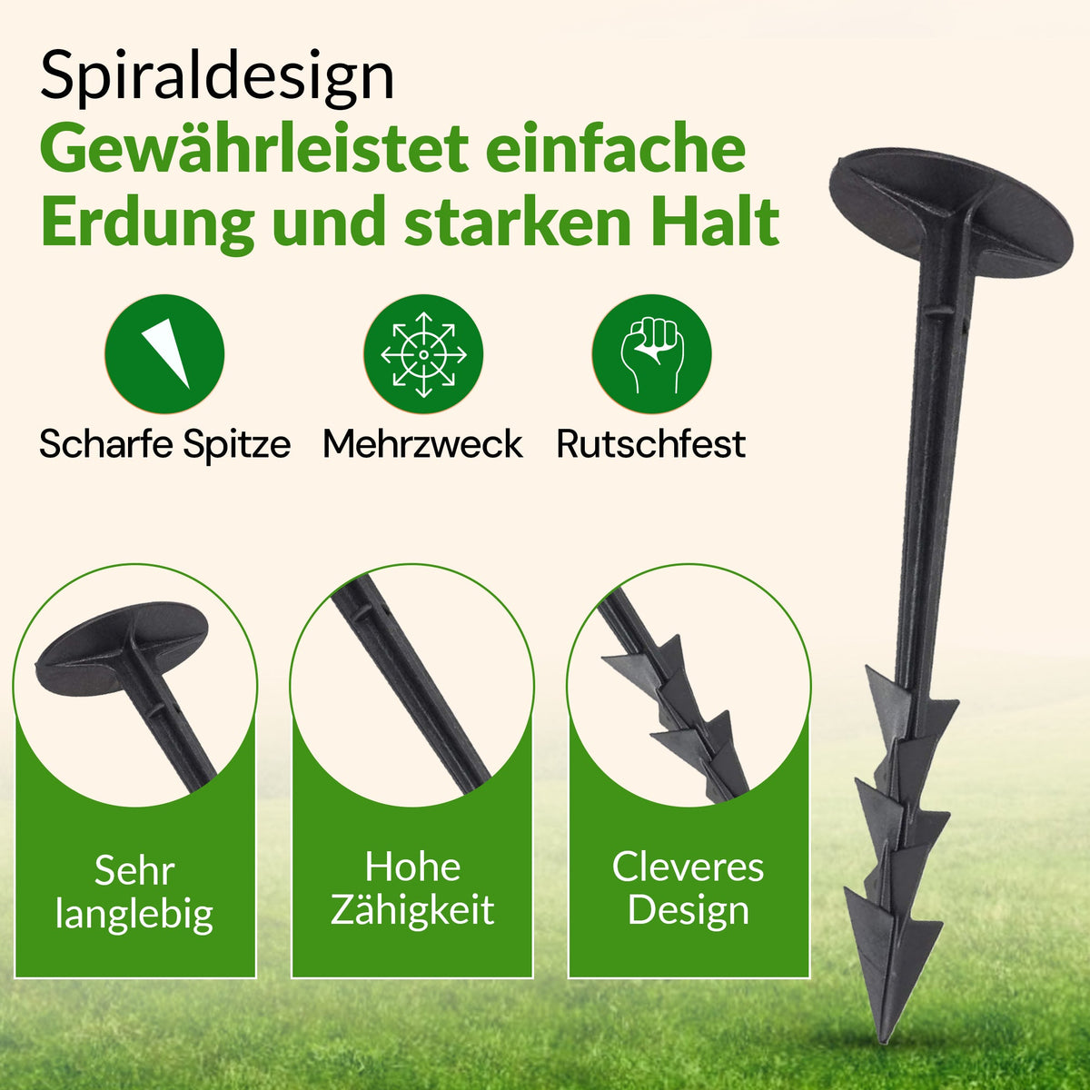TerraPEG XL – Hochleistungs-Bodenanker für harten Boden