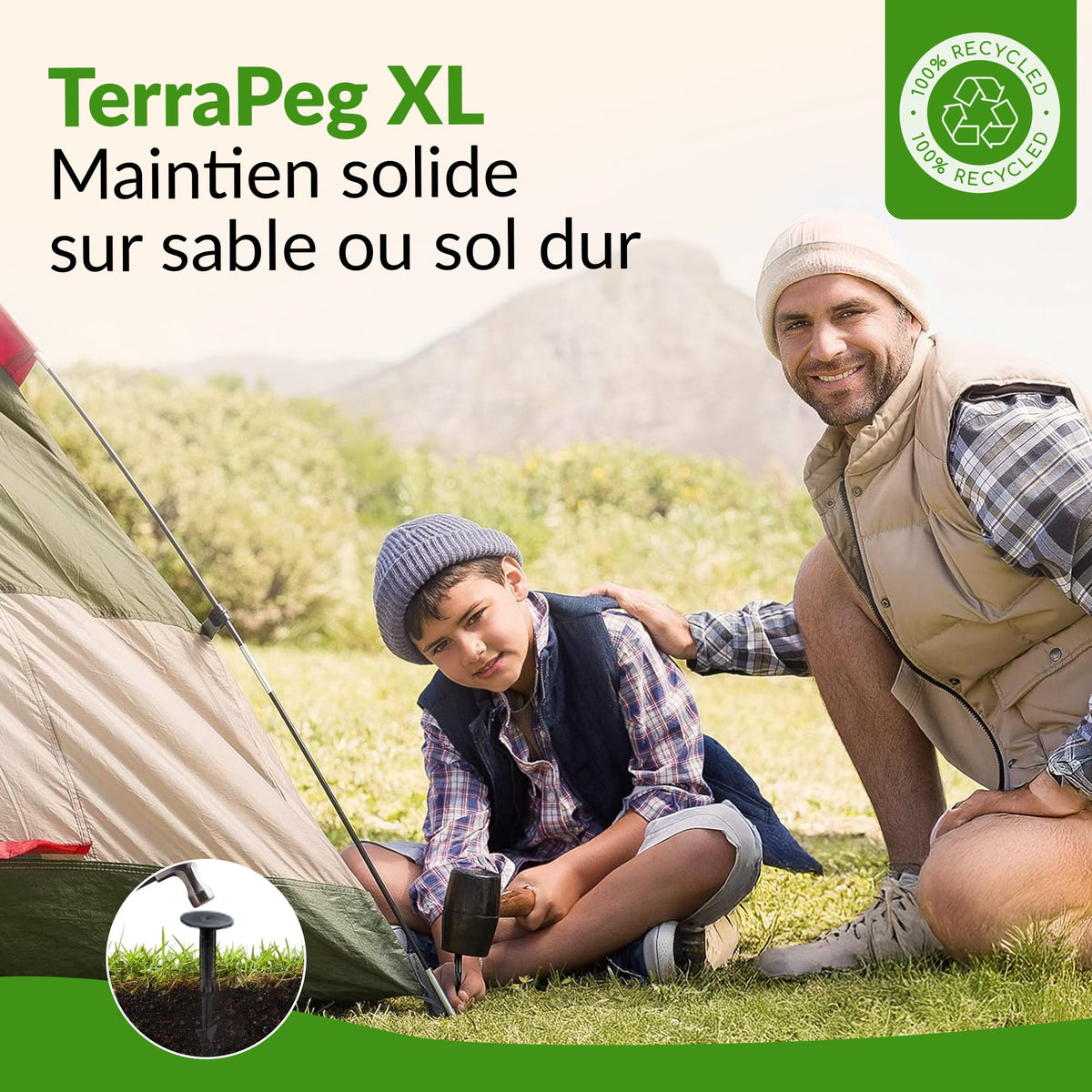 TerraPEG XL - Ancrages de sol robustes pour sols durs