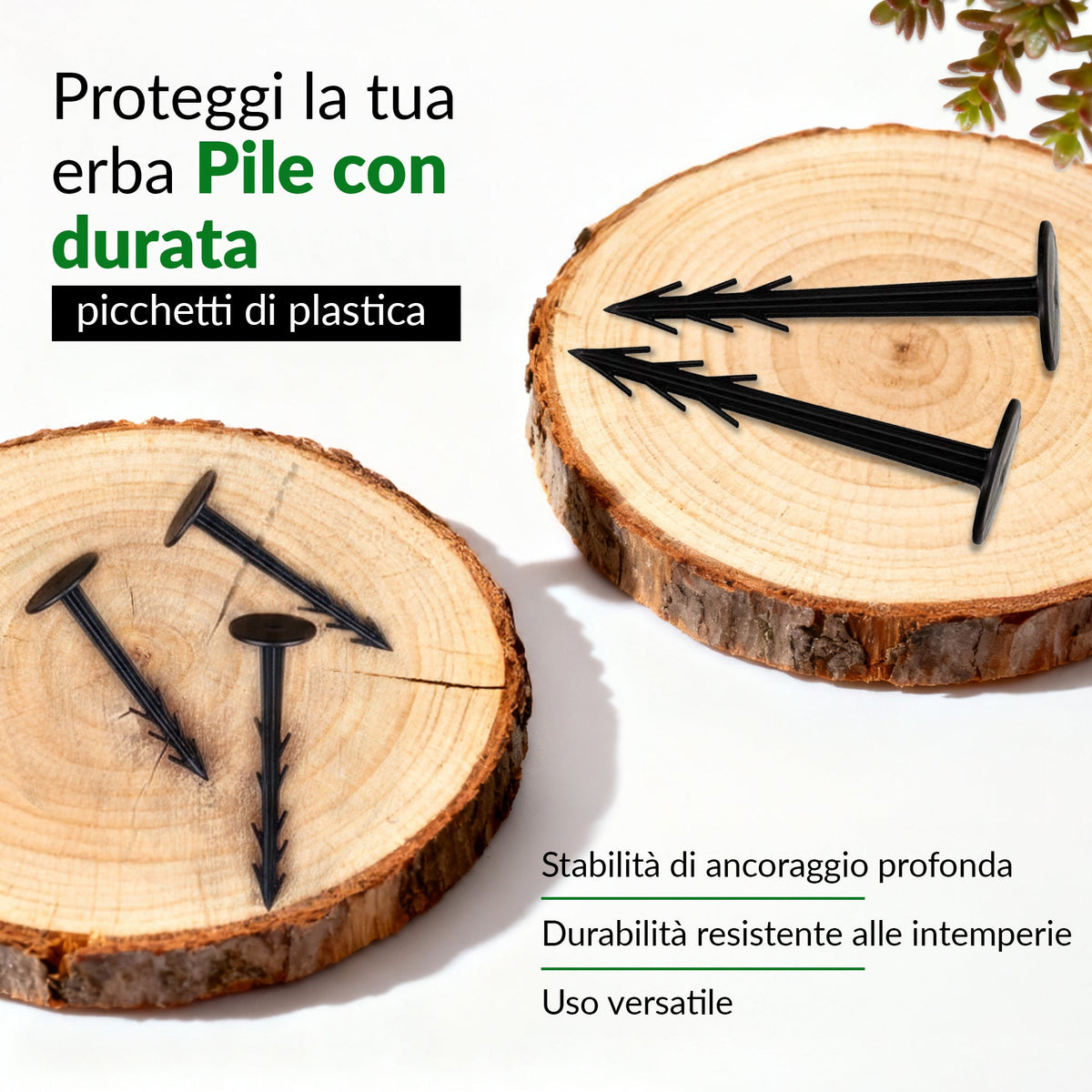 Picchetti di fissaggio TerraPIN per tessuti orizzontali