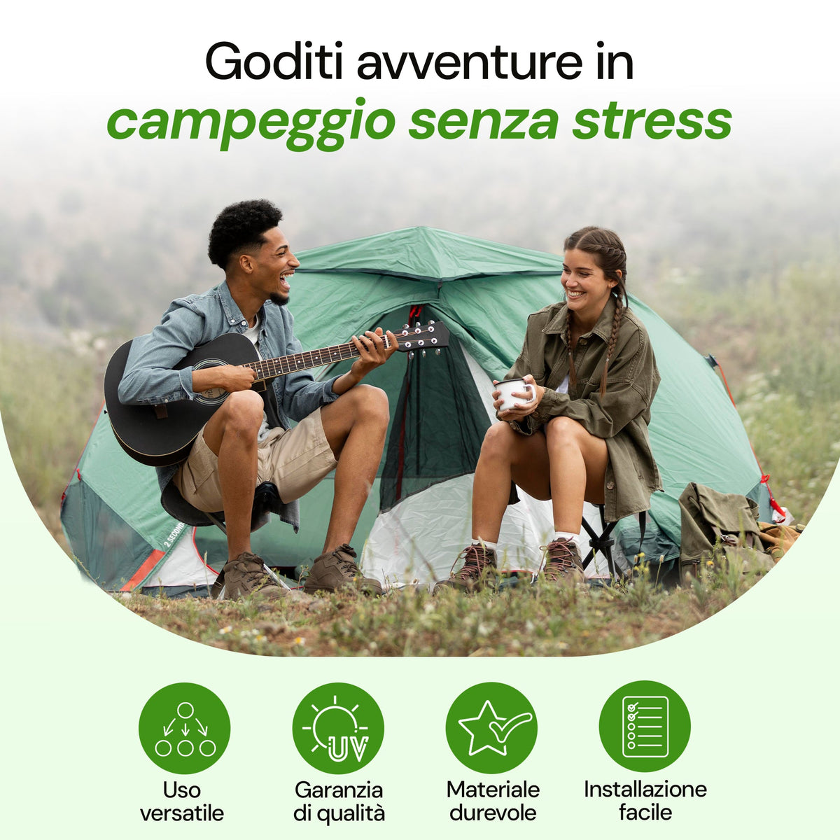 <tc>GARDENIX</tc> Picchetti di ancoraggio per giardino - Tessuto per il controllo delle erbacce TerraPEG Pro, tessuto per paesaggistica e coperture per sabbiere