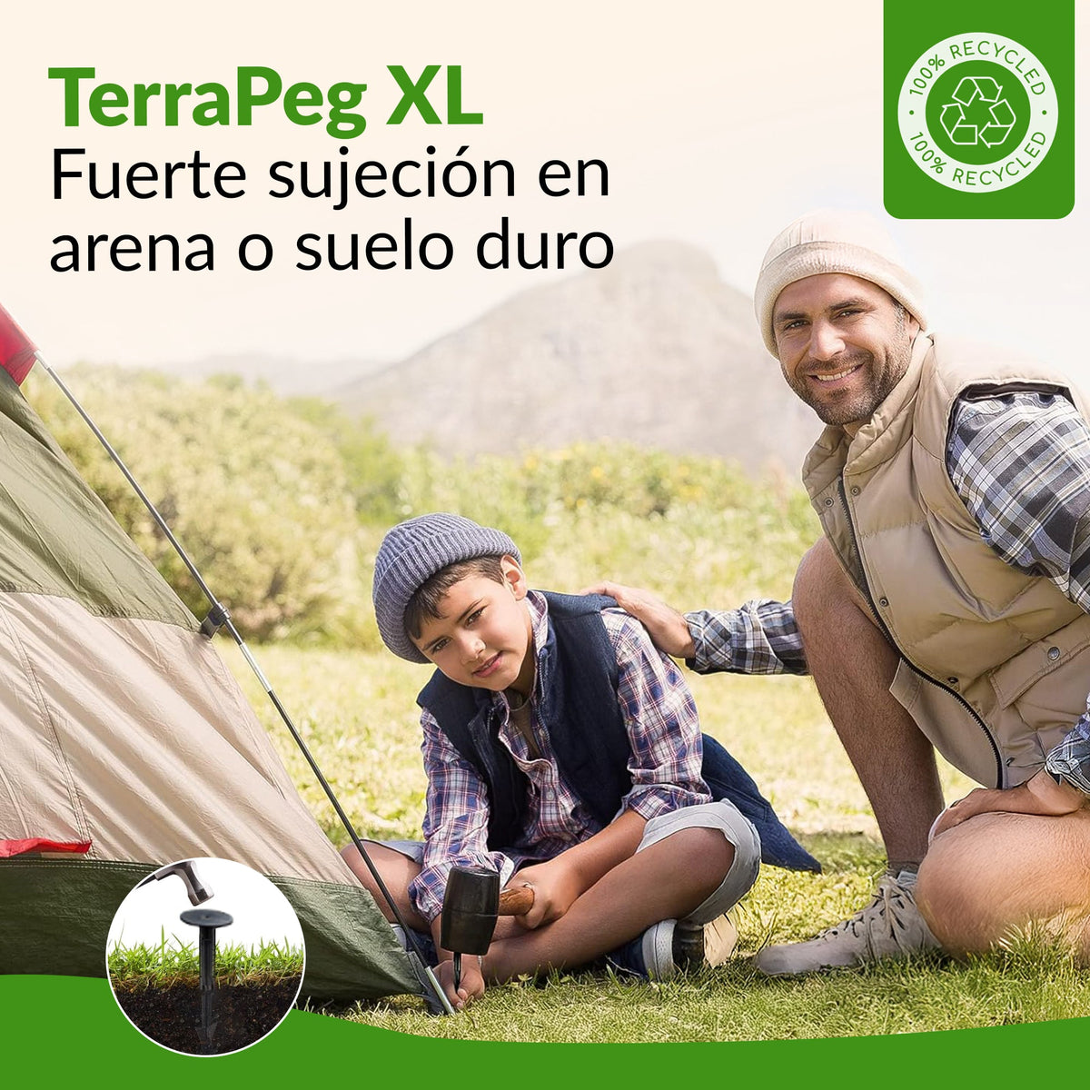 TerraPEG XL - Anclajes de suelo de alta resistencia para terrenos duros