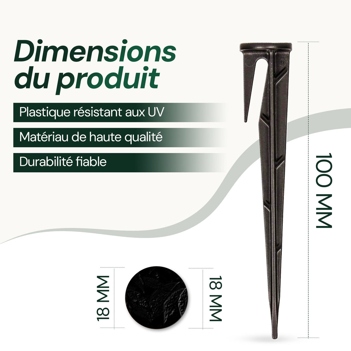 Piquets de fixation WirePEG pour fil de délimitation de tondeuse à gazon robotique