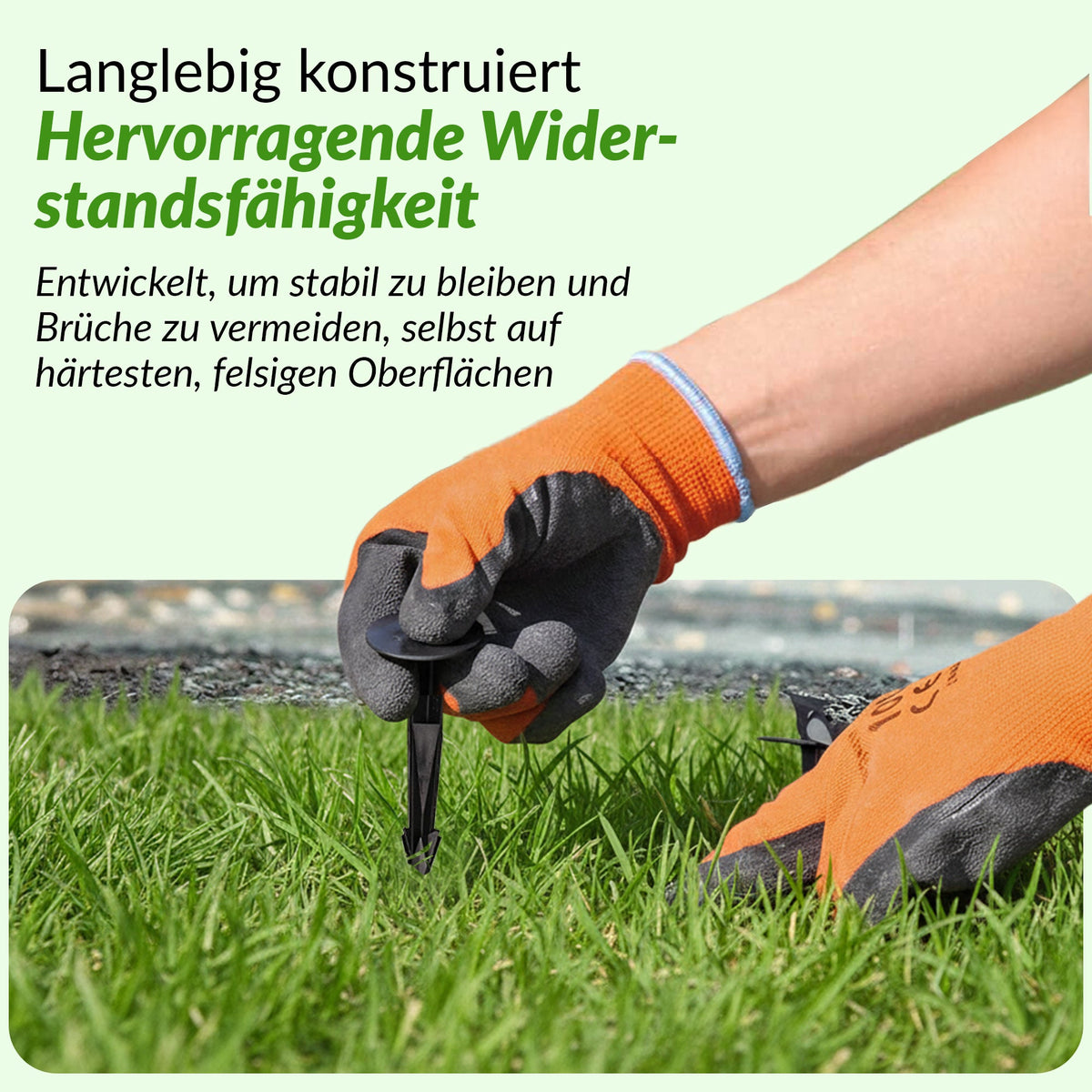 <tc>GARDENIX</tc> Gartenerdanker – TerraPEG Pro Unkrautvlies, Landschaftsvlies und Sandkastenabdeckungen