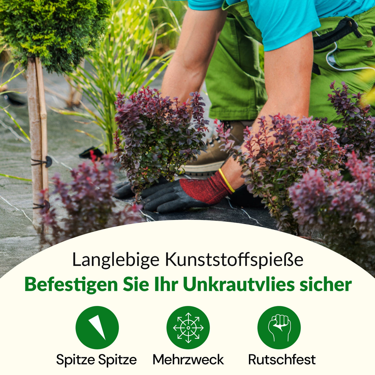 TerraPIN-Befestigungsklammern für Landschaftsgewebe