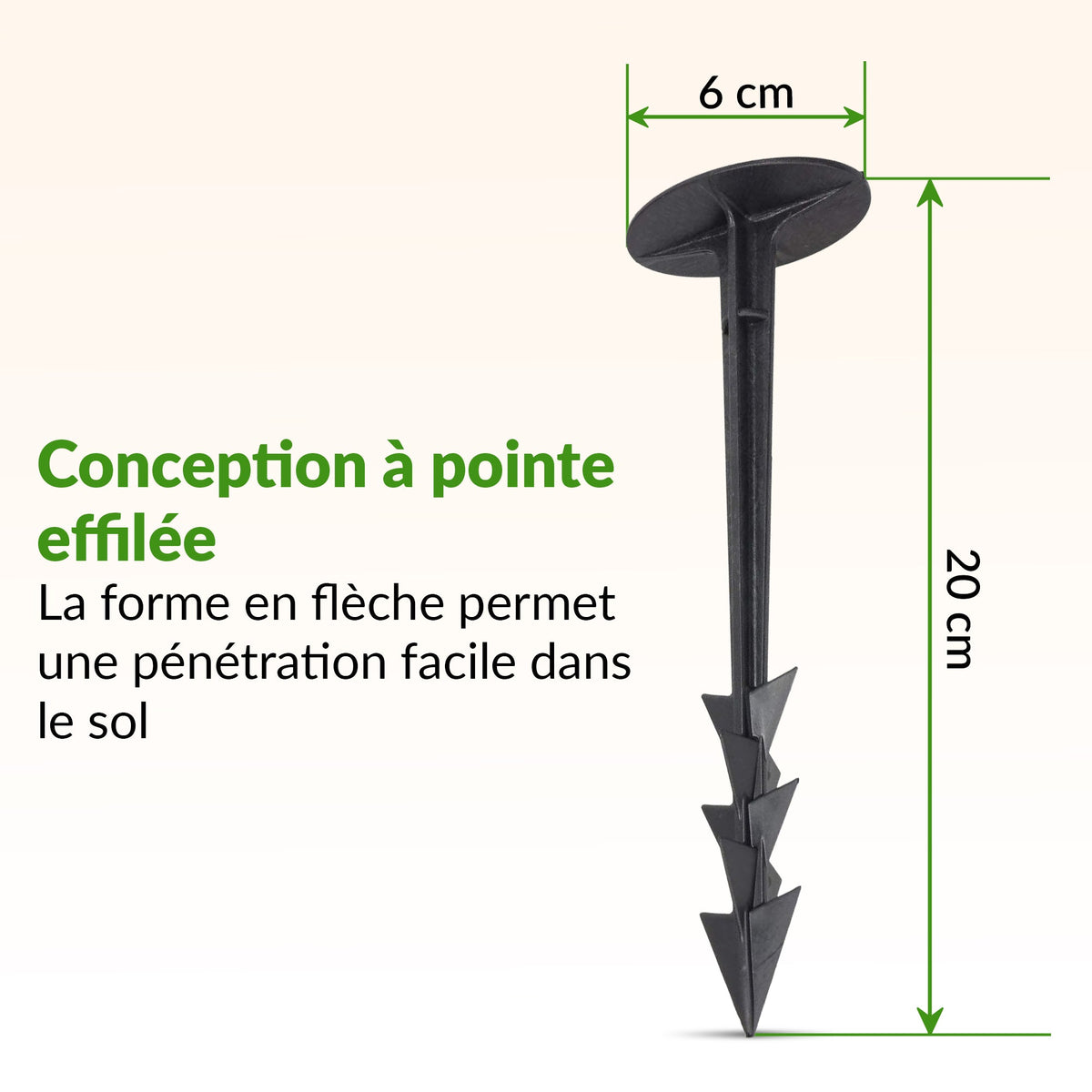 TerraPEG XL - Ancrages de sol robustes pour sols durs