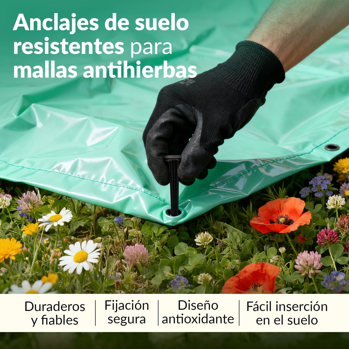 Clavijas de seguridad TerraPIN para tela paisajística
