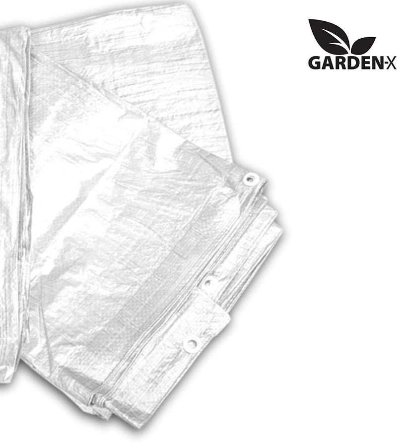 Carregar imagem no visualizador da Galeria, GARDENIX All-purpose tarpaulin fabric tarpaulin, protective tarpaulin, white 90 g/m²
