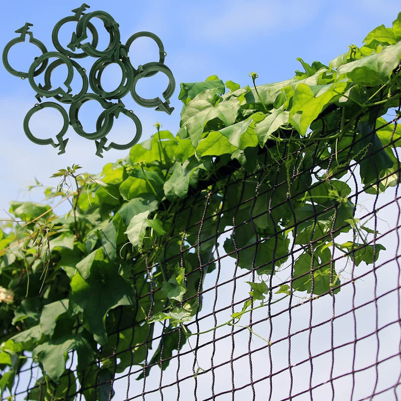 Carica immagine in Galleria Viewer, GARDENIX Premium Trellis Net Tomatoes Cucumbers and Climbing Plants and Pack of 100 Plant Clips
