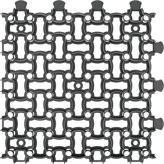 GARDENIX 4 stuks/1 m² puzzel paddockpanelen, gazonrooster, (50 x 50 x 4 cm/stuk)