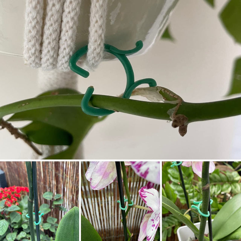 Załaduj obraz do przeglądarki galerii, GARDENIX 180 Pcs (3 Sizes) Plant Clips Plant Clips for Vegetable Tomato Plant Support Cucumber, Pea, Eggplant, Beans and Flowers Like Orchids

