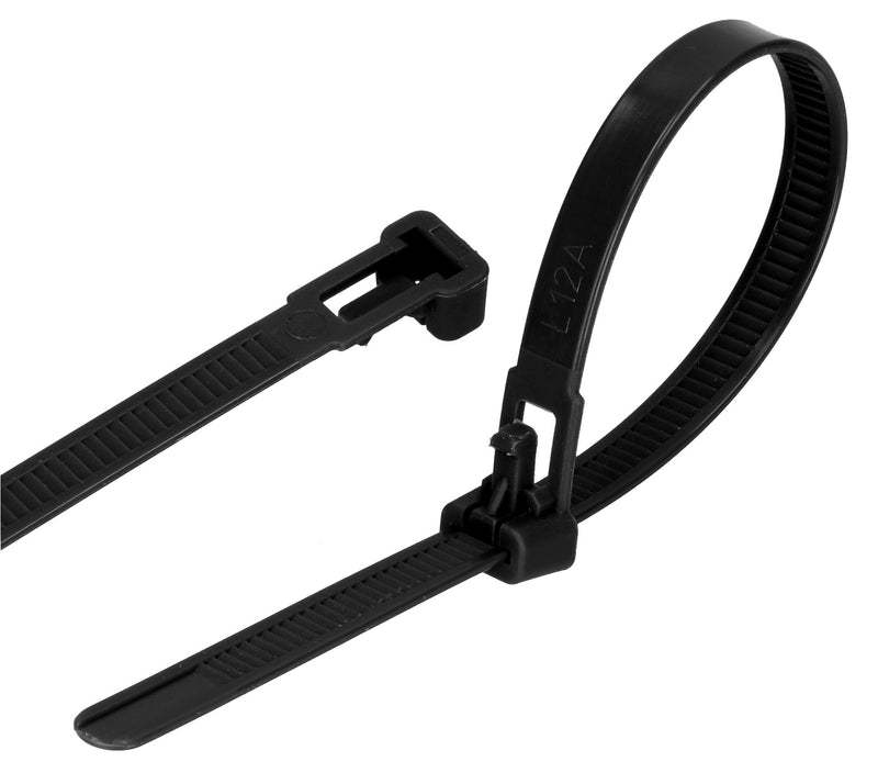 Load image into Gallery viewer, GARDENIX Plant Ties, Cable Ties Pack of 100 Reusable, Adjustable Black
