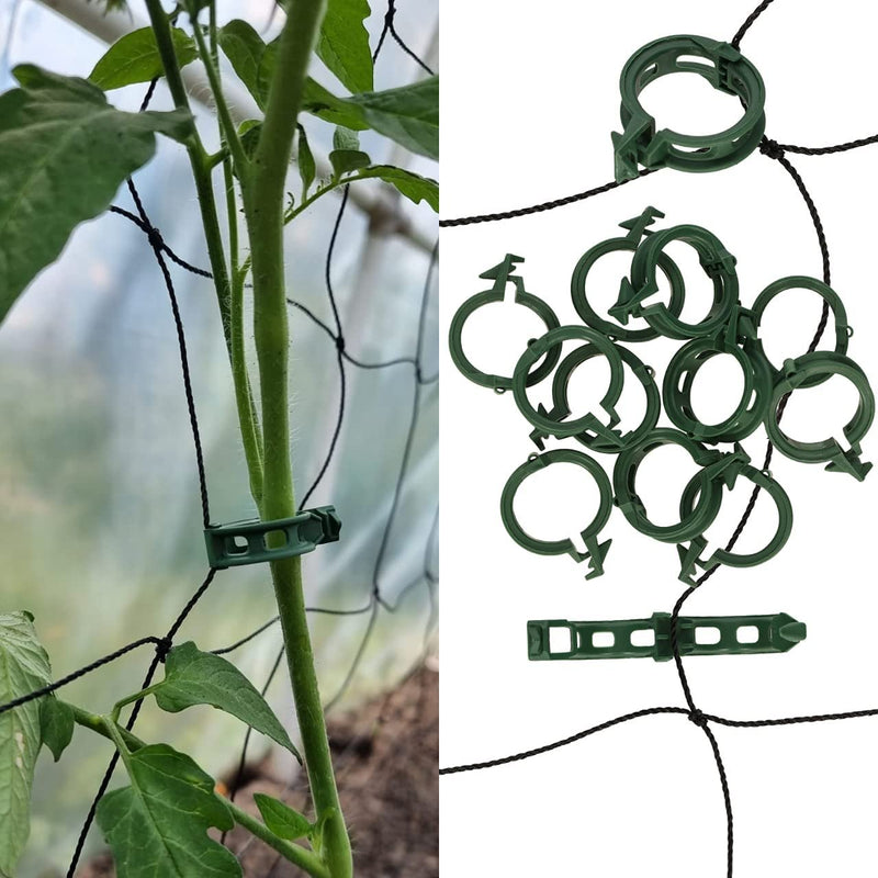 Load image into Gallery viewer, GARDENIX 100 Pcs Plant Clips Plant Clips for Vegetable Tomato Plant Support Cucumber, Pea, Eggplant, Beans and Flowers Like Orchids

