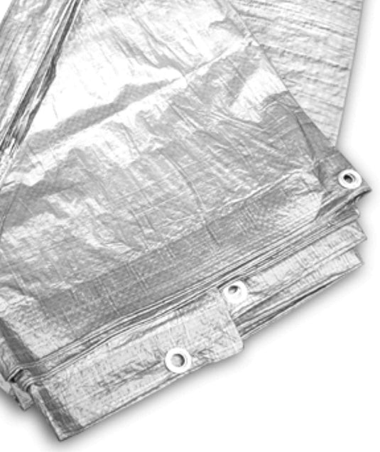 GARDENIX All-purpose tarpaulin fabric tarpaulin, protective tarpaulin, silver 120 g/m²